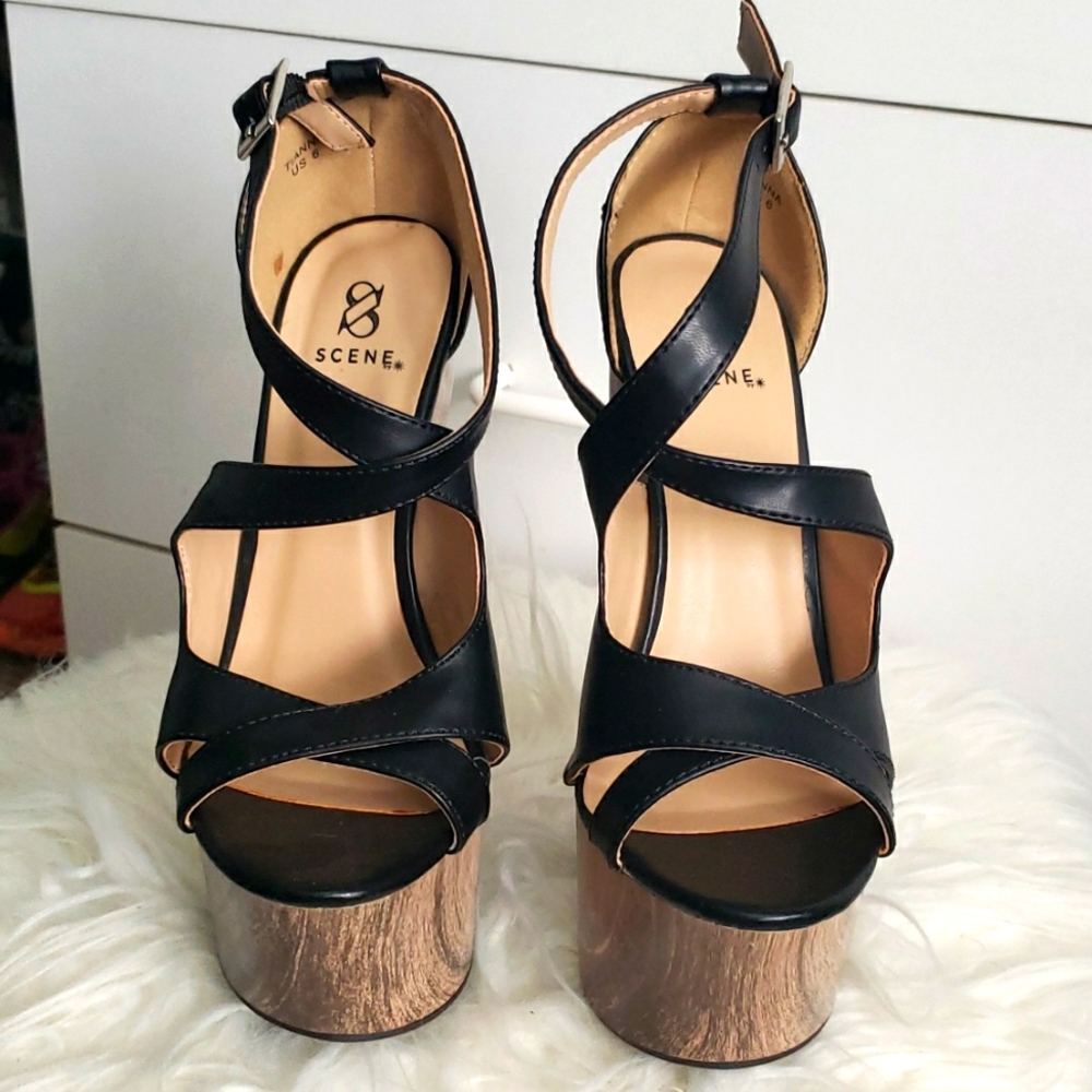 High wedge sandal